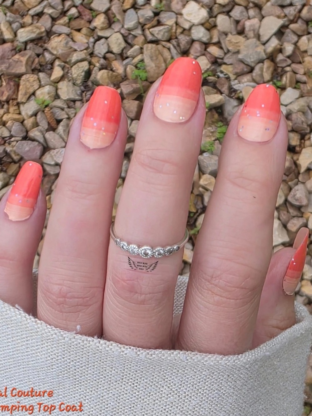 *Retired* Color Street: Coral Couture | Orange Ombré Summer Vacation Glitter - Picture 2 of 11